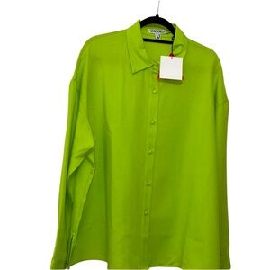 Unique 21 Lime Green Button Down Shirt – Size 10